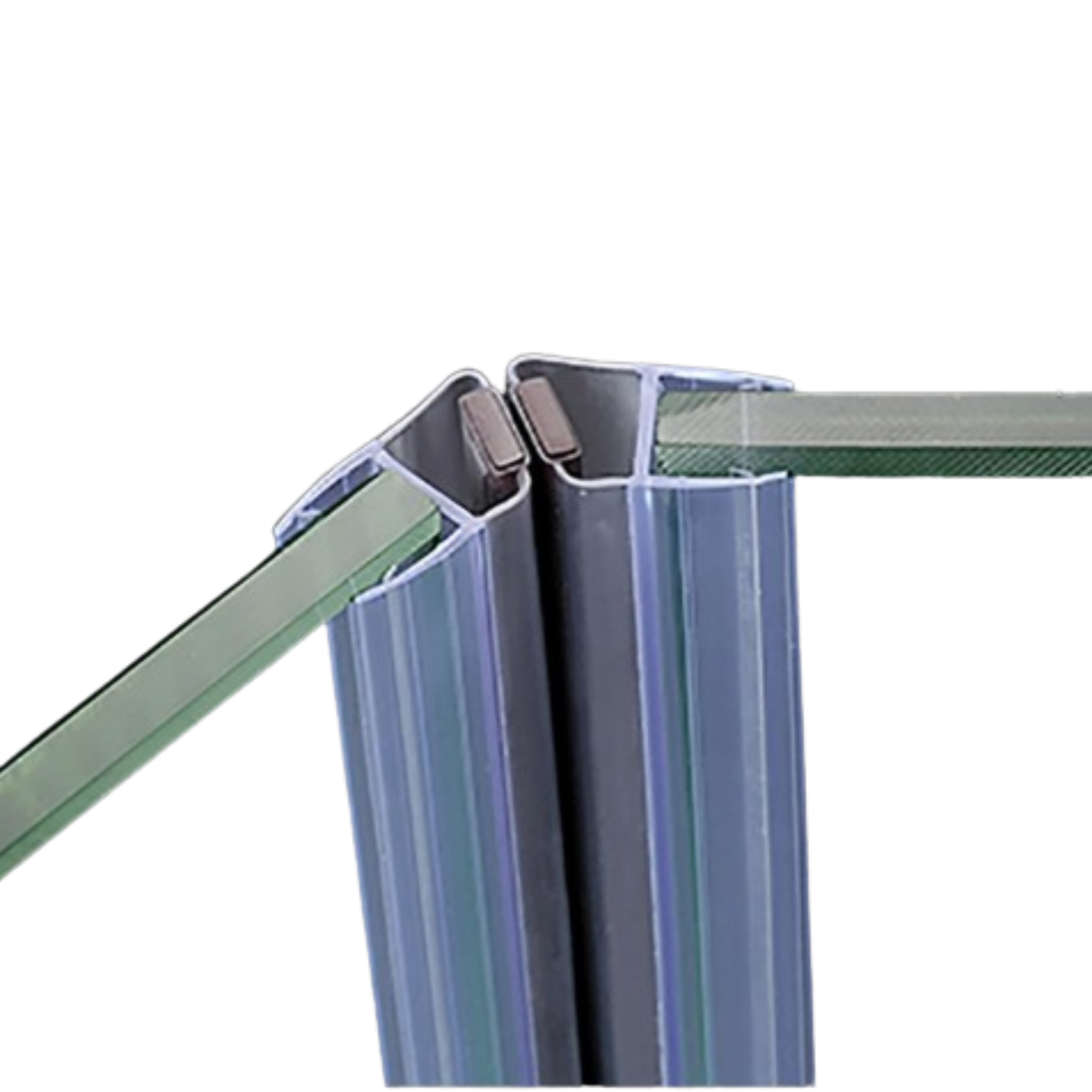 135° Magnetic Shower Door Seal for Frameless Showers - 2.5m Length - Image 2