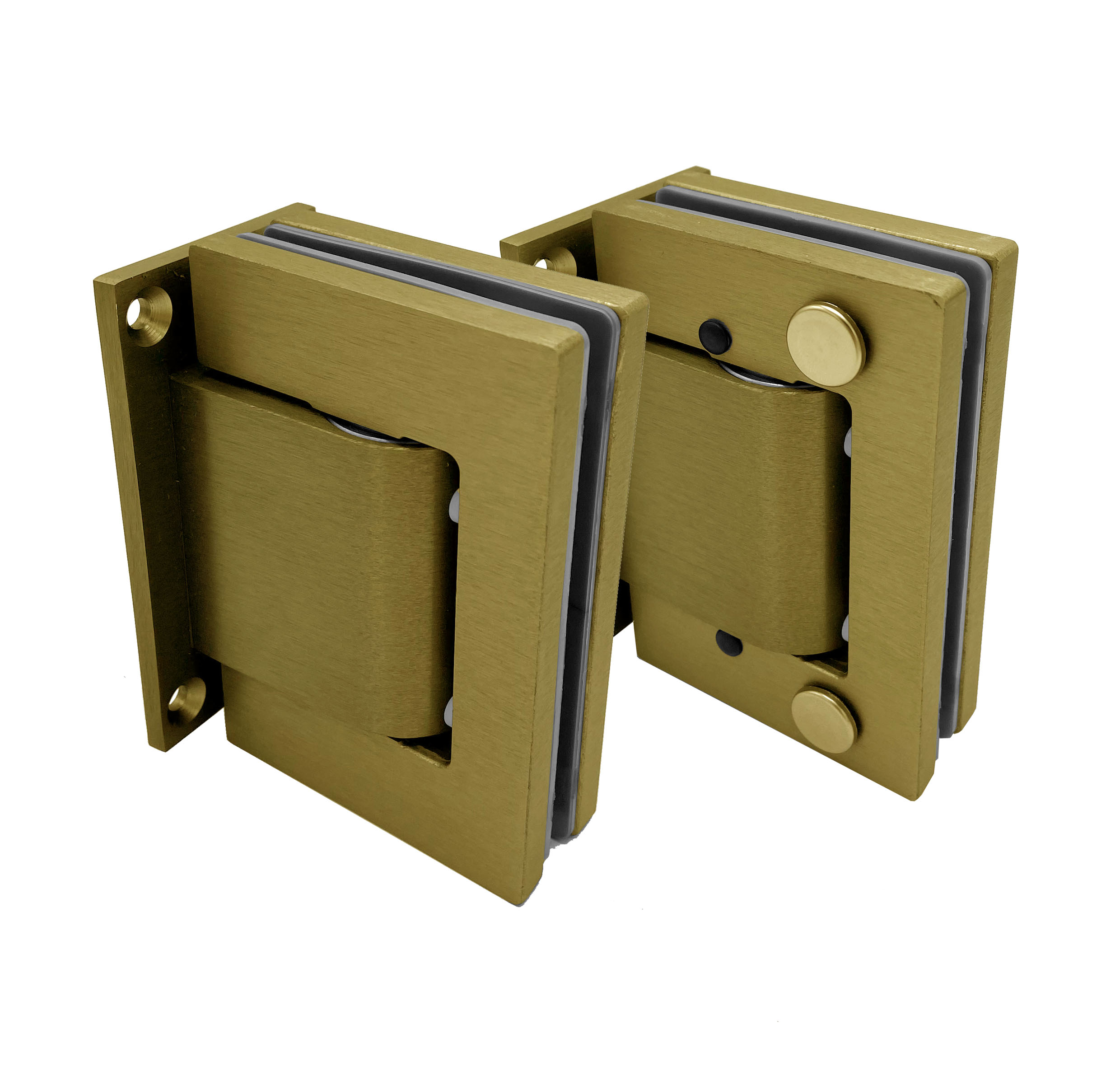 framless glass soft close hinge